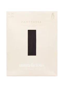 Mamalicious Black Maternity Tights 2 Pack - M/UK10