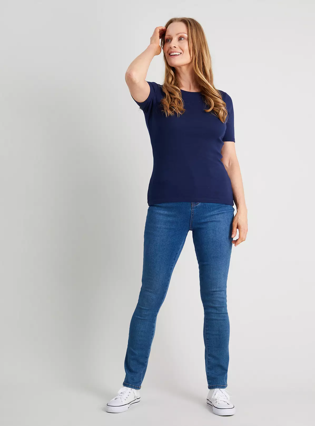 Navy Slim Fit T-Shirt - 26 2 Navy Slim Fit T-Shirt - 26 - Image 2