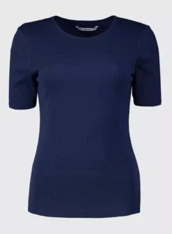 Navy Slim Fit T-Shirt - 26 7 Navy Slim Fit T-Shirt - 26 -Fit In Dress Sales tuc140181860 Navy R Z003A