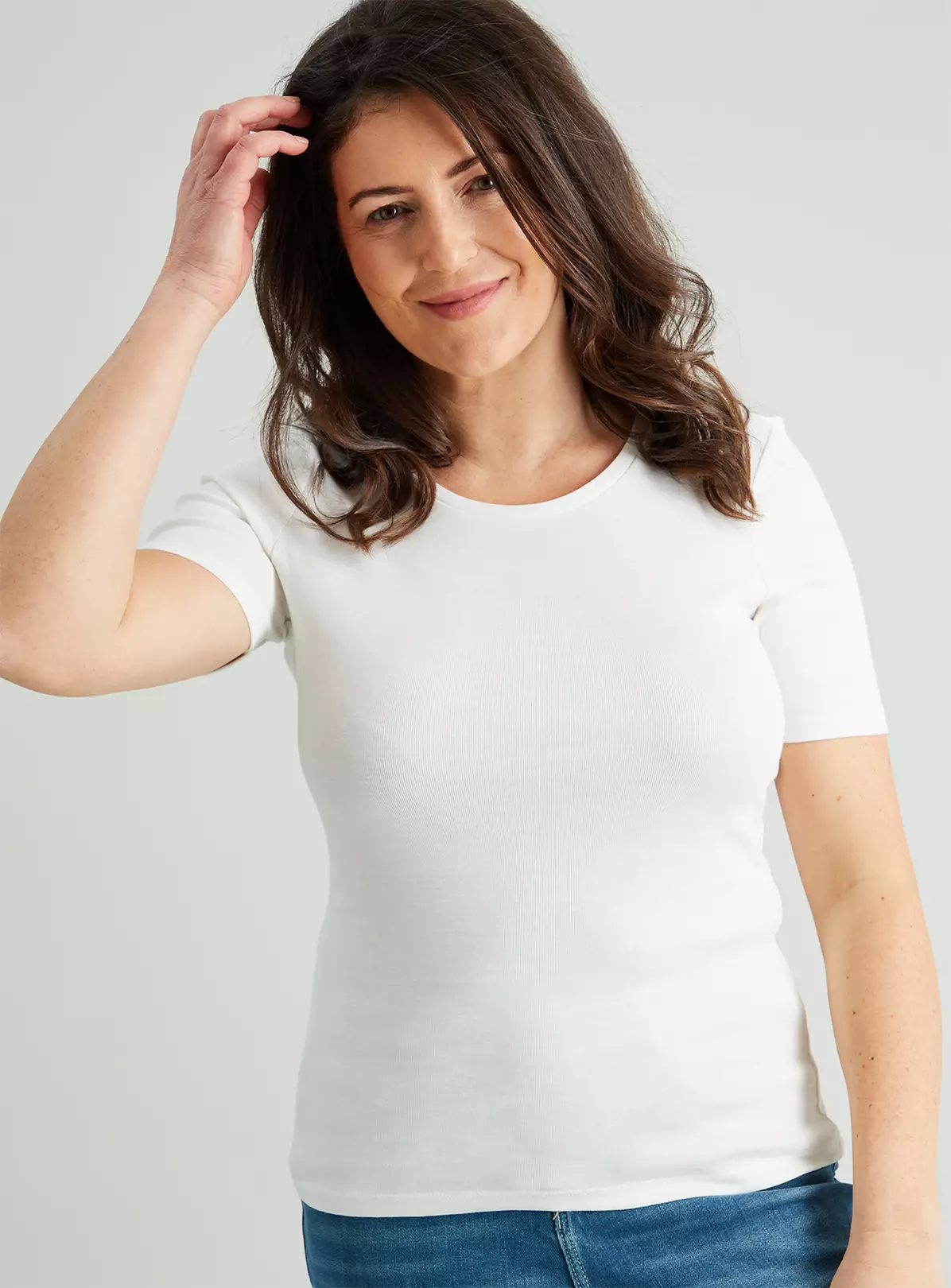 Cream Slim Fit T-Shirt - 24 4 Cream Slim Fit T-Shirt - 24 - Image 4