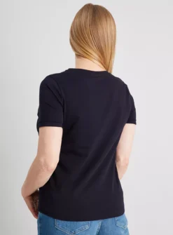 Black Regular Fit Crew Neck T-Shirt - 20 -Fit In Dress Sales tuc140290206 Black R Z004A