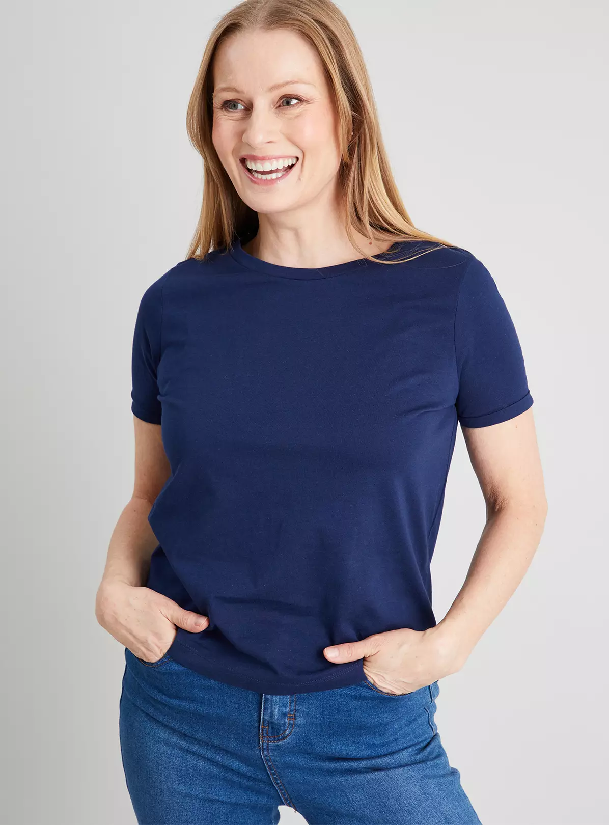 Navy Regular Fit Crew Neck T-Shirt - 24 4 Navy Regular Fit Crew Neck T-Shirt - 24 - Image 4