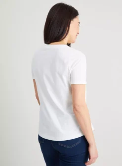 Ivory Regular Fit Crew Neck T-Shirt - 26 6 Ivory Regular Fit Crew Neck T-Shirt - 26 -Fit In Dress Sales tuc140290530 White R Z004A