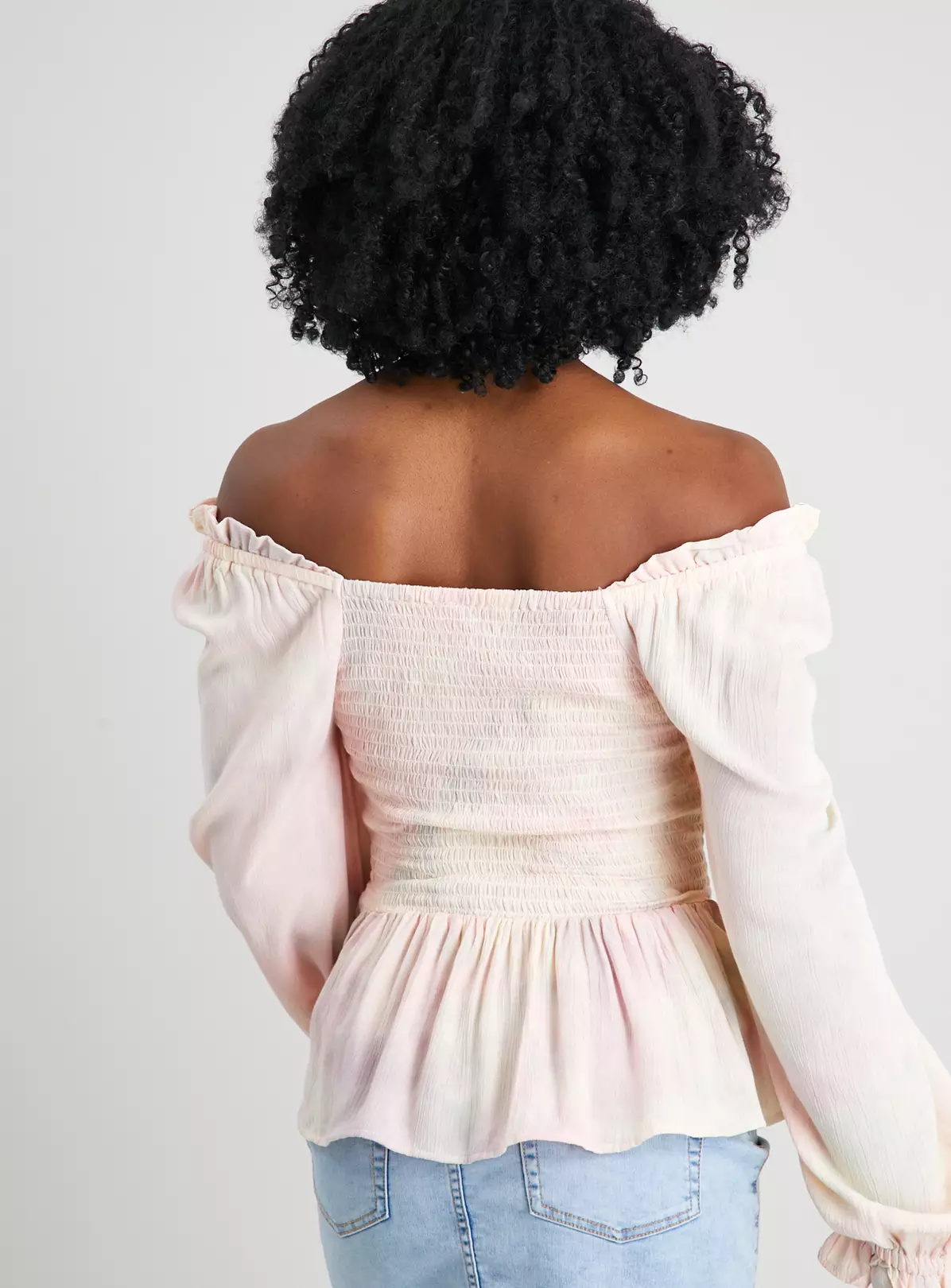 Pink Tie Dye Bardot Top - 16 1 Pink Tie Dye Bardot Top - 16