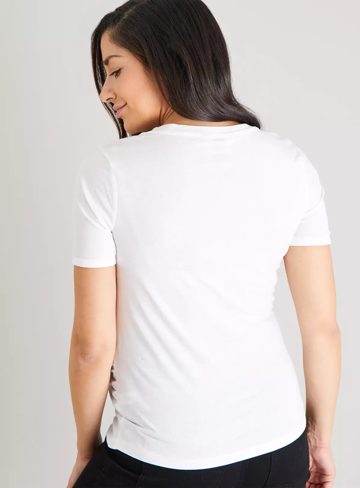 MATERNITY White Feeling Peachy T-Shirt - 18 2 MATERNITY White Feeling Peachy T-Shirt - 18 - Image 2