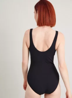 Black Textured Swimsuit With Tummy Control 16 6 Black Textured Swimsuit With Tummy Control 16 -Fit In Dress Sales tuc140764168 Black R Z004A