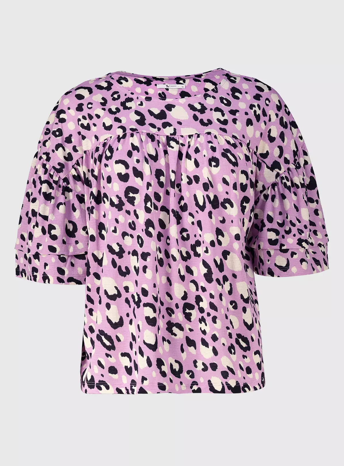 Lilac Leopard Print Swing Top - 12 1 Lilac Leopard Print Swing Top - 12