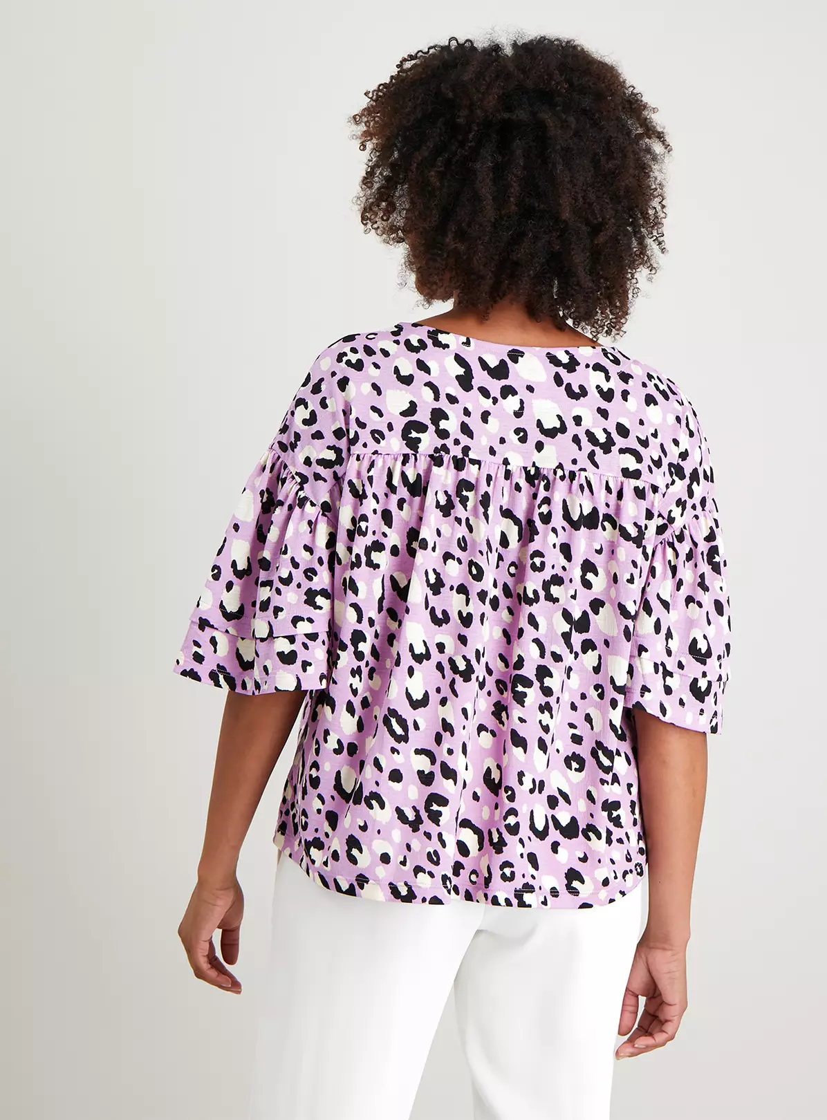 Lilac Leopard Print Swing Top - 16 4 Lilac Leopard Print Swing Top - 16 - Image 4