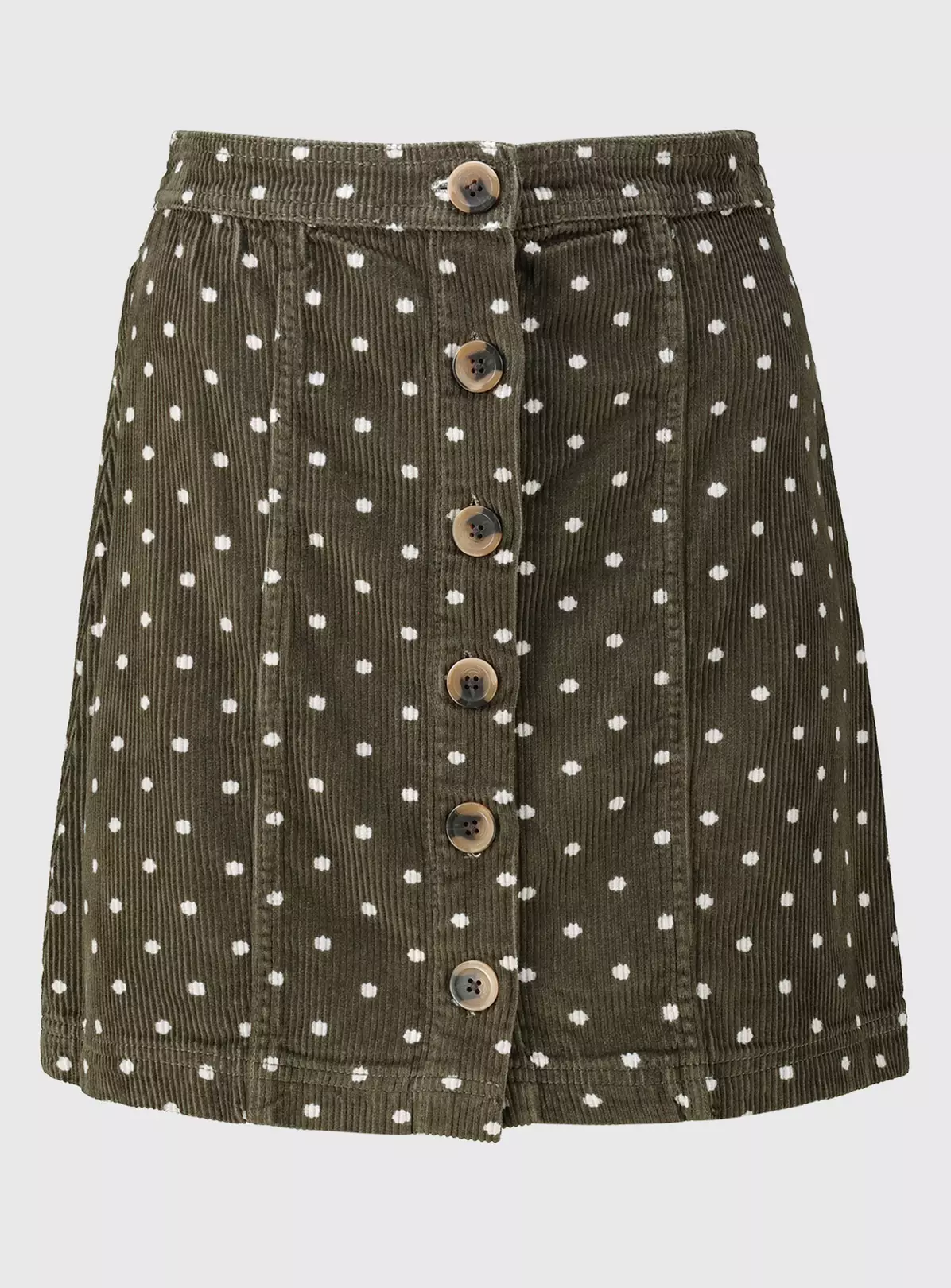 Khaki Corduroy Spot Mini Skirt - 22 4 Khaki Corduroy Spot Mini Skirt - 22 - Image 4