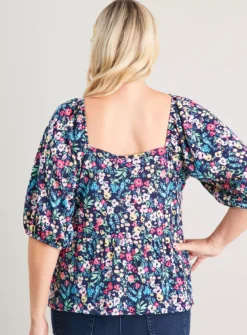 MATERNITY Navy Floral Peplum Top 8 7 MATERNITY Navy Floral Peplum Top 8 -Fit In Dress Sales tuc141249109 Multi20Coloured R Z004A