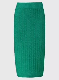 Green Knitted Coord Cable Skirt - 22 6 Green Knitted Coord Cable Skirt - 22 -Fit In Dress Sales tuc141256190 Green R Z003A