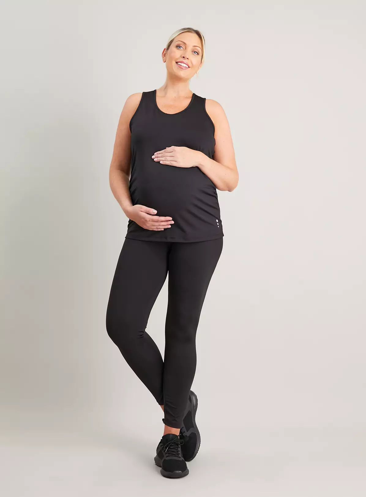 MATERNITY Active Black Racer Vest Top - 18 1 MATERNITY Active Black Racer Vest Top - 18