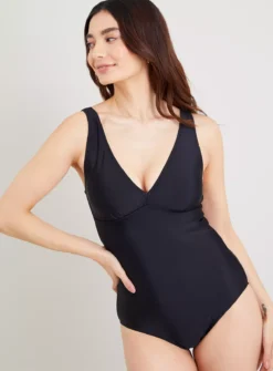 Black Swimsuit With Tummy Control 6 7 Black Swimsuit With Tummy Control 6 -Fit In Dress Sales tuc141471615 Black R Z001A 1