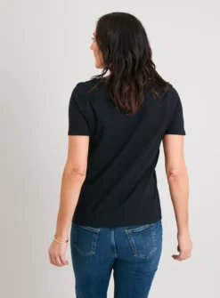 Black Crew Neck Regular Fit T-Shirt - 24 -Fit In Dress Sales tuc141585305 Black R Z004A