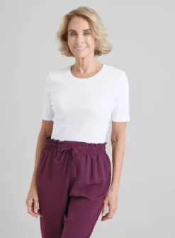 White Slim Fit T-Shirt 24 -Fit In Dress Sales tuc141590606 White R Z001A