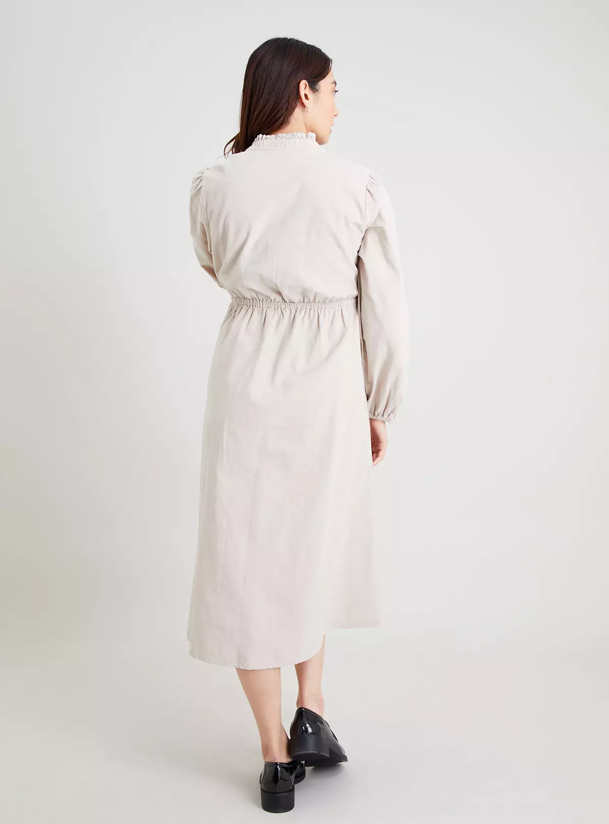 Ecru Cord Shirt Dress - 16 1 Ecru Cord Shirt Dress - 16