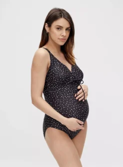 MAMALICIOUS Black Spot Maternity Swimsuit XL 6 MAMALICIOUS Black Spot Maternity Swimsuit XL -Fit In Dress Sales tuc141697147 Black R Z001A 1