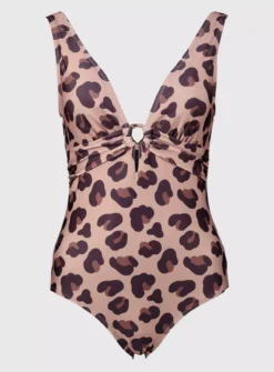Brown Animal Print Swimsuit With Tummy Control - 18 6 Brown Animal Print Swimsuit With Tummy Control - 18 -Fit In Dress Sales tuc141974562 Brown R Z003A