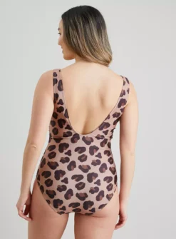 Brown Animal Print Swimsuit With Tummy Control - 18 7 Brown Animal Print Swimsuit With Tummy Control - 18 -Fit In Dress Sales tuc141974562 Brown R Z004A