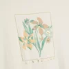 Cream Les Fleurs Relaxed Longline T-Shirt - 18