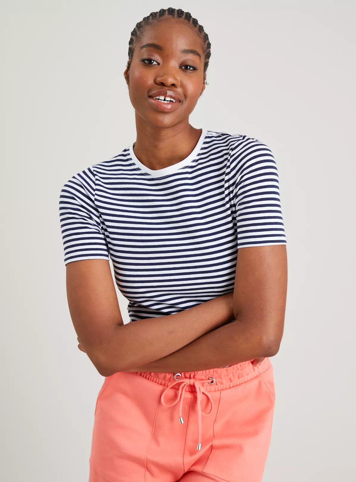 Navy & White Stripe Bodysuit - 18 5 Navy & White Stripe Bodysuit - 18 - Image 5