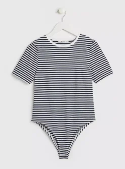 Navy & White Stripe Bodysuit - 18 8 Navy & White Stripe Bodysuit - 18 -Fit In Dress Sales tuc142045108 Multi20Coloured R Z003A