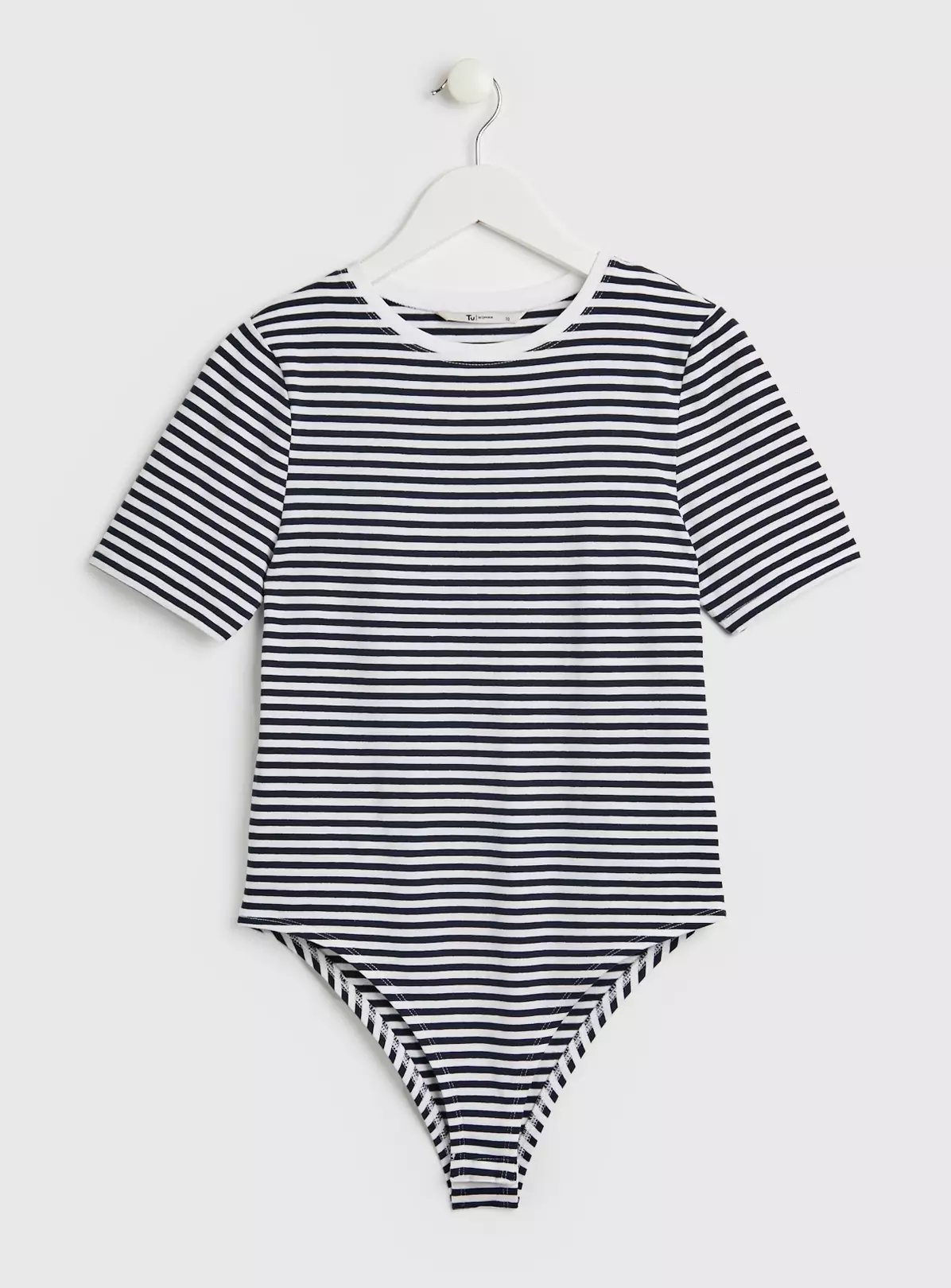 Navy & White Stripe Bodysuit - 18 4 Navy & White Stripe Bodysuit - 18 - Image 4