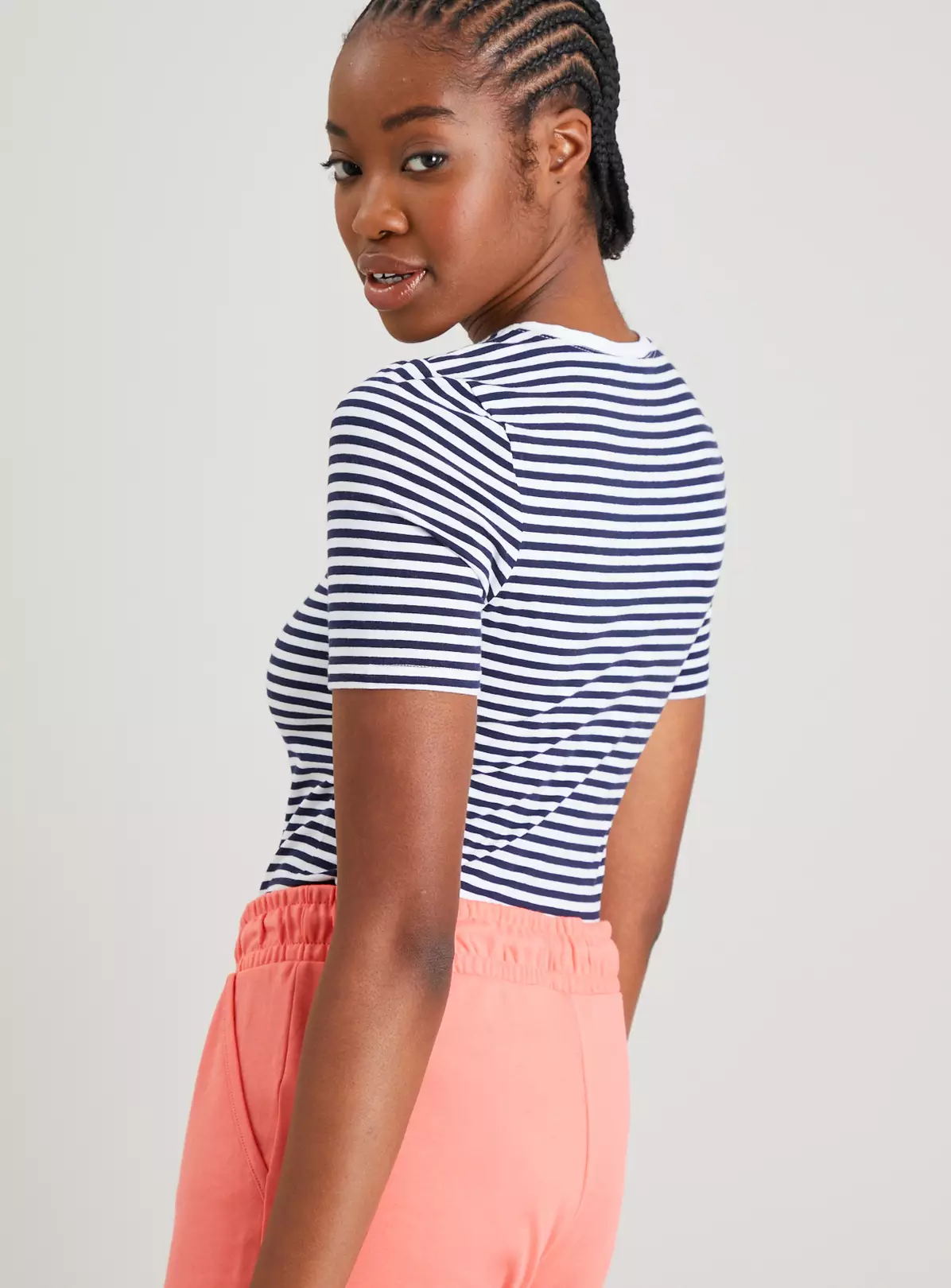 Navy & White Stripe Bodysuit - 18 3 Navy & White Stripe Bodysuit - 18 - Image 3