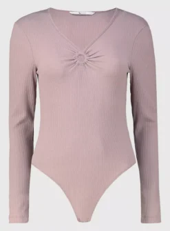 Mink Ribbed Ring Detail Bodysuit - 22 6 Mink Ribbed Ring Detail Bodysuit - 22 -Fit In Dress Sales tuc142060041 Neutral R Z003A