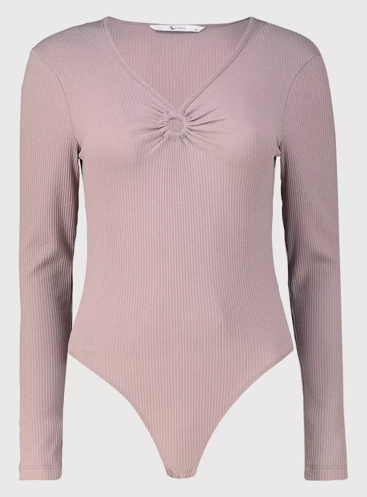 Mink Ribbed Ring Detail Bodysuit - 22 3 Mink Ribbed Ring Detail Bodysuit - 22 - Image 3