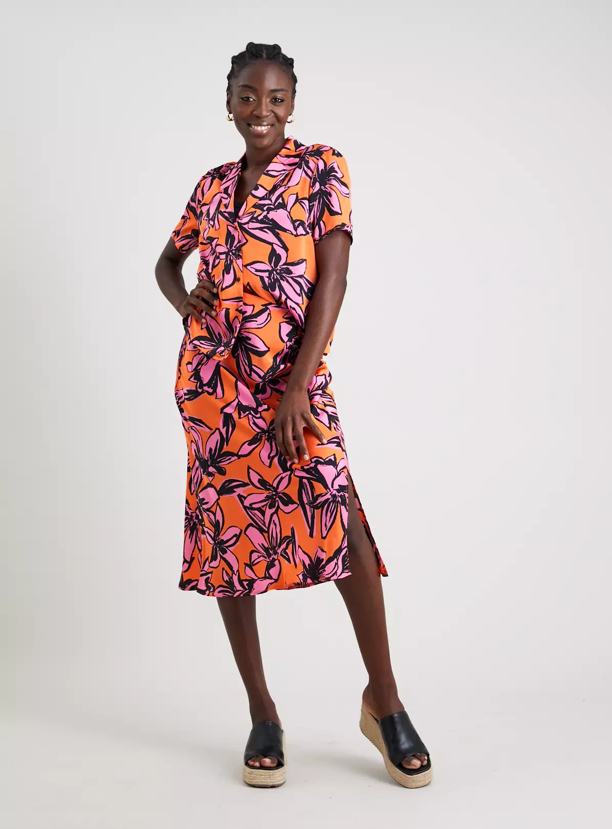 Orange Tropical Coord Shirt - 14 1 Orange Tropical Coord Shirt - 14