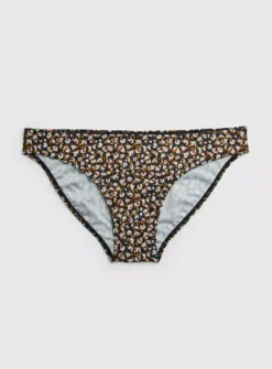 Animal Print Bikini Bottoms - 10 -Fit In Dress Sales tuc142160675 Brown R Z003A