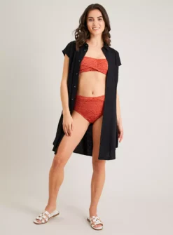 Red Textured Animal Print High Waisted Bikini Bottoms 20 9 Red Textured Animal Print High Waisted Bikini Bottoms 20 -Fit In Dress Sales tuc142162081 Red R Z002A