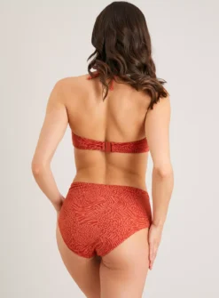 Red Textured Animal Print High Waisted Bikini Bottoms 20 8 Red Textured Animal Print High Waisted Bikini Bottoms 20 -Fit In Dress Sales tuc142162081 Red R Z005A