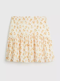 White & Orange Prairie Ruffle Skirt - 16 9 White & Orange Prairie Ruffle Skirt - 16 -Fit In Dress Sales tuc142162195 White R Z003A