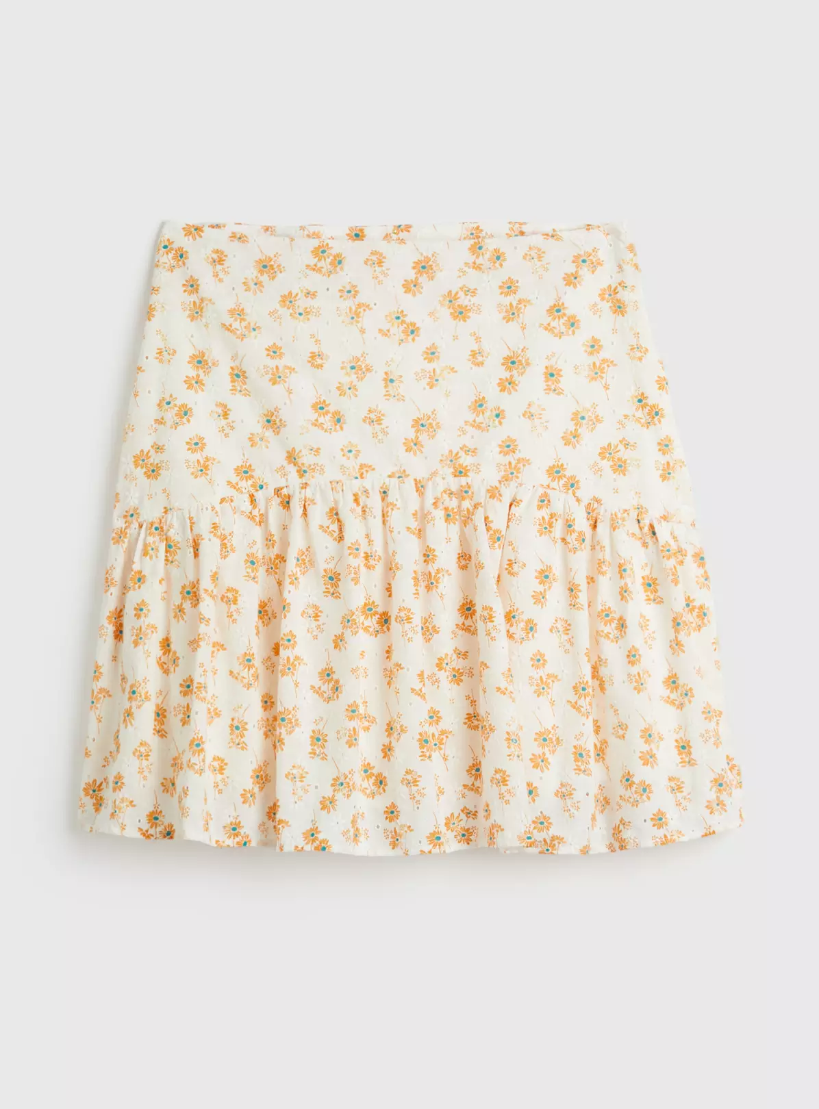White & Orange Prairie Ruffle Skirt - 16 5 White & Orange Prairie Ruffle Skirt - 16 - Image 5