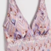 Lilac Aztec Print Tankini Top 20