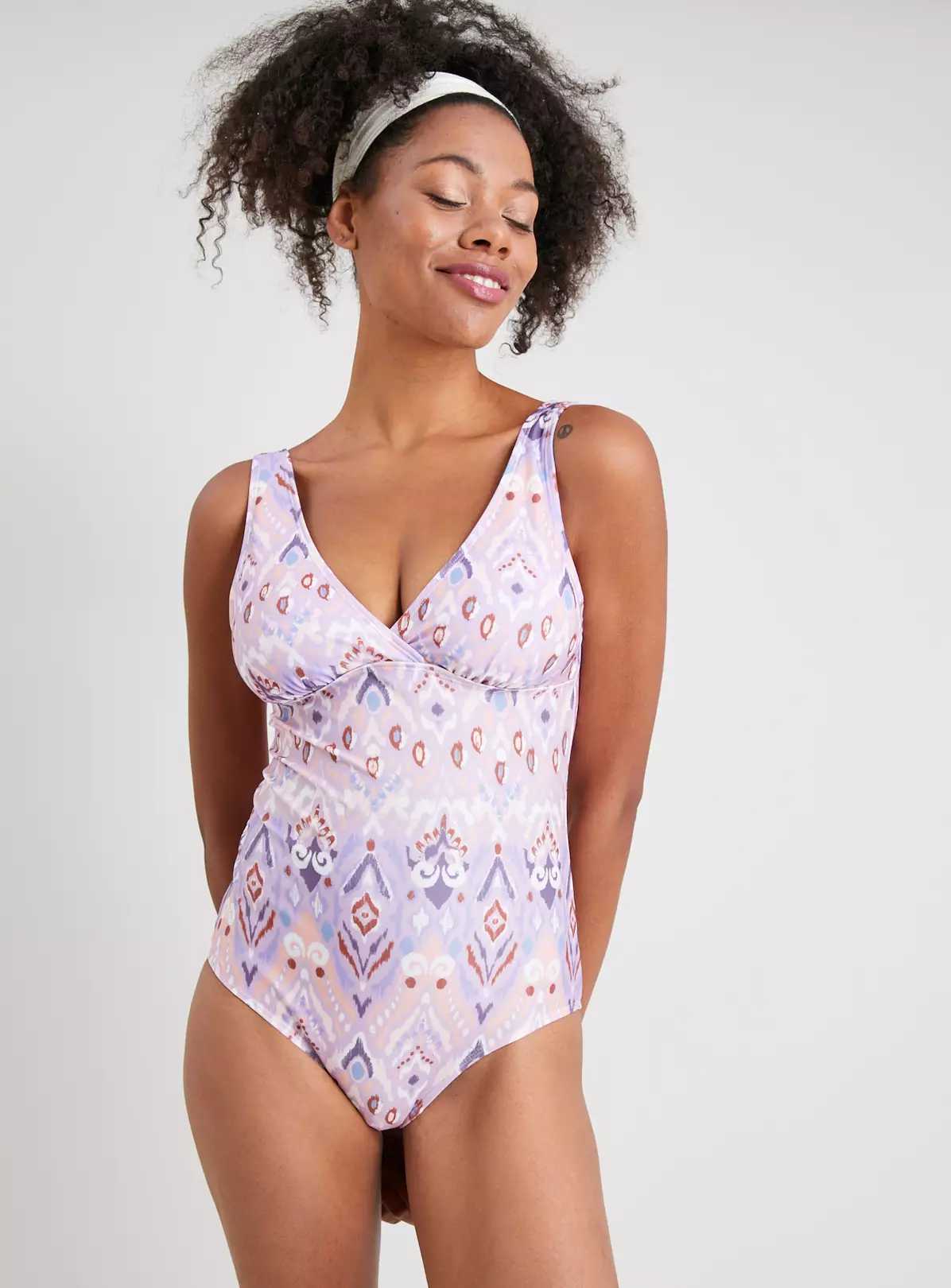 Lilac Aztec Print Swimsuit 20 4 Lilac Aztec Print Swimsuit 20 - Image 4