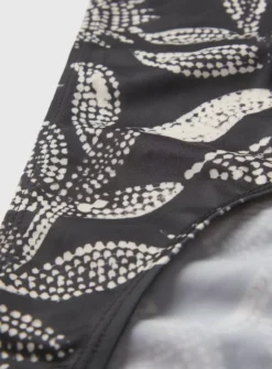 Mono Leaf Print Classic Bikini Bottoms 10 9 Mono Leaf Print Classic Bikini Bottoms 10 -Fit In Dress Sales tuc142165097 Black R Z004A