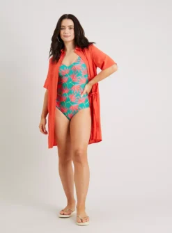 Green & Bright Floral Swimsuit 18 7 Green & Bright Floral Swimsuit 18 -Fit In Dress Sales tuc142165839 Multi20Coloured R Z002A