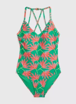 Green & Bright Floral Swimsuit 18 9 Green & Bright Floral Swimsuit 18 -Fit In Dress Sales tuc142165839 Multi20Coloured R Z003A