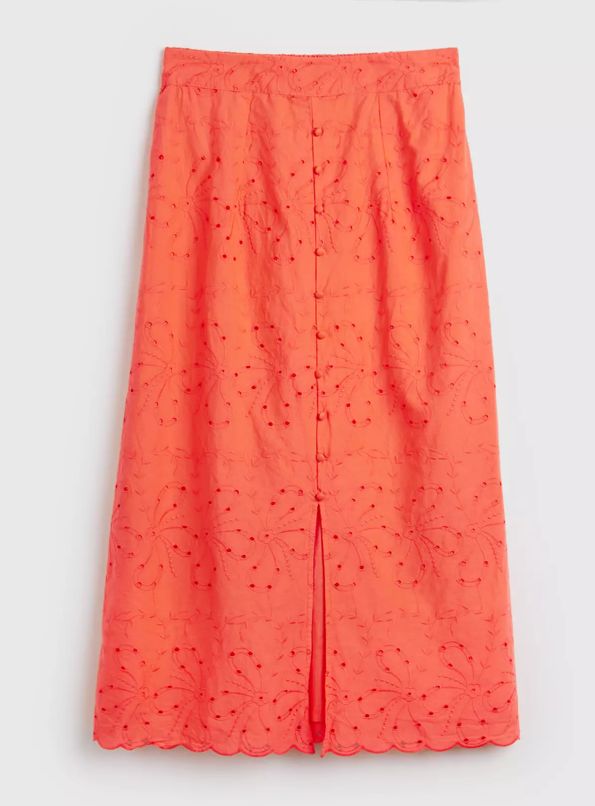 Coral Broderie A-Line Coord Skirt - 16 3 Coral Broderie A-Line Coord Skirt - 16 - Image 3