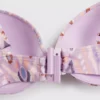 Lilac Aztec Print Moulded Cup Plunge Bikini Top - 38C