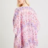 Lilac Aztec Print Kimono Cover Up XL