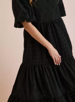 Everbelle Broderie Maxi Dress 16 6 Everbelle Broderie Maxi Dress 16 -Fit In Dress Sales tuc142228473 Black R Z003A 1