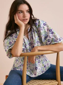 Everbelle Floral Bloom Poplin Blouse - 18 6 Everbelle Floral Bloom Poplin Blouse - 18 -Fit In Dress Sales tuc142231082 Multi20Coloured R Z001A