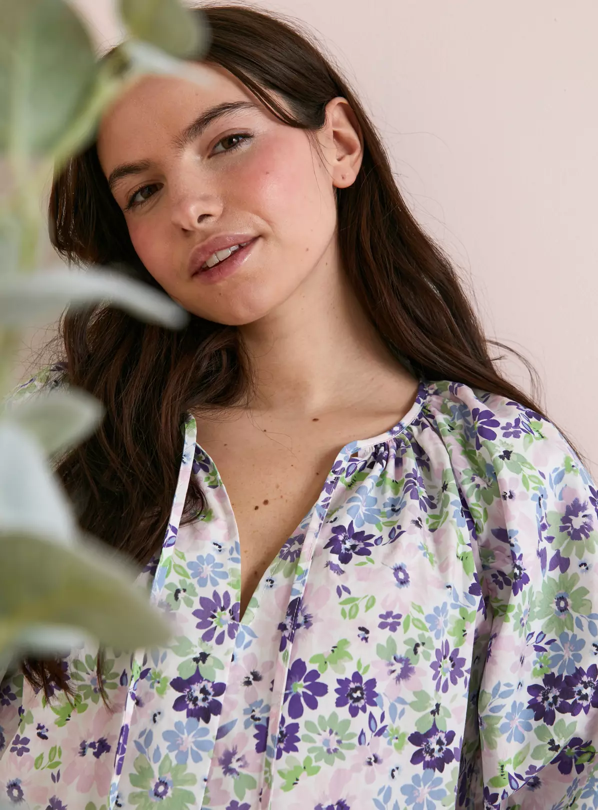 Everbelle Floral Bloom Poplin Blouse - 18 2 Everbelle Floral Bloom Poplin Blouse - 18 - Image 2