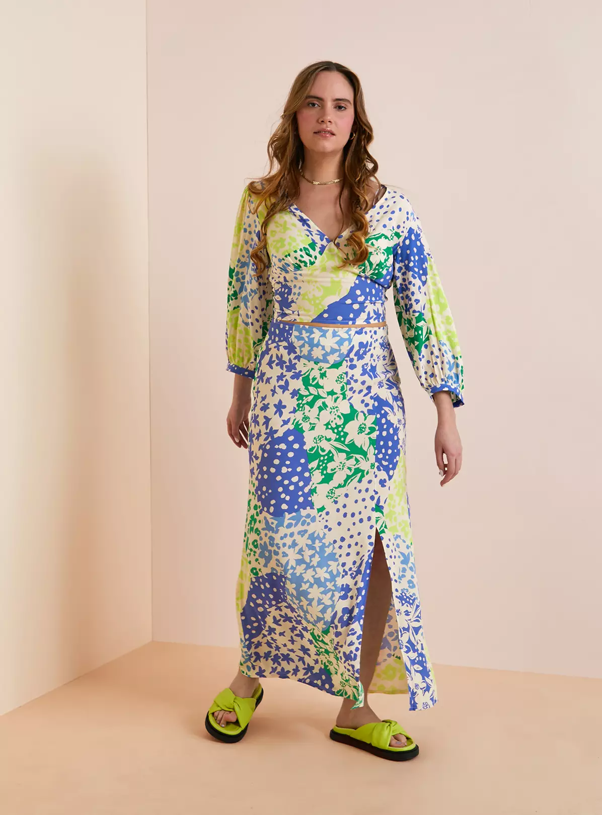 Everbelle Patchwork Floral Coord Bodice Top 14 1 Everbelle Patchwork Floral Coord Bodice Top 14