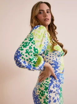 Everbelle Patchwork Floral Coord Bodice Top 14 6 Everbelle Patchwork Floral Coord Bodice Top 14 -Fit In Dress Sales tuc142231402 Multi20Coloured R Z002A