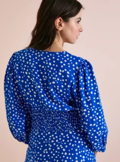 Everbelle Blue Dotty Coord Bodice Top 18